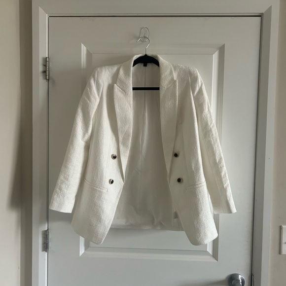 Express Jackets & Blazers - Express White Tweed Blazer